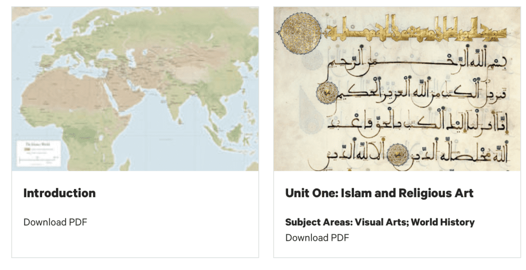 Art of the Islamic World: A Resource for Educators