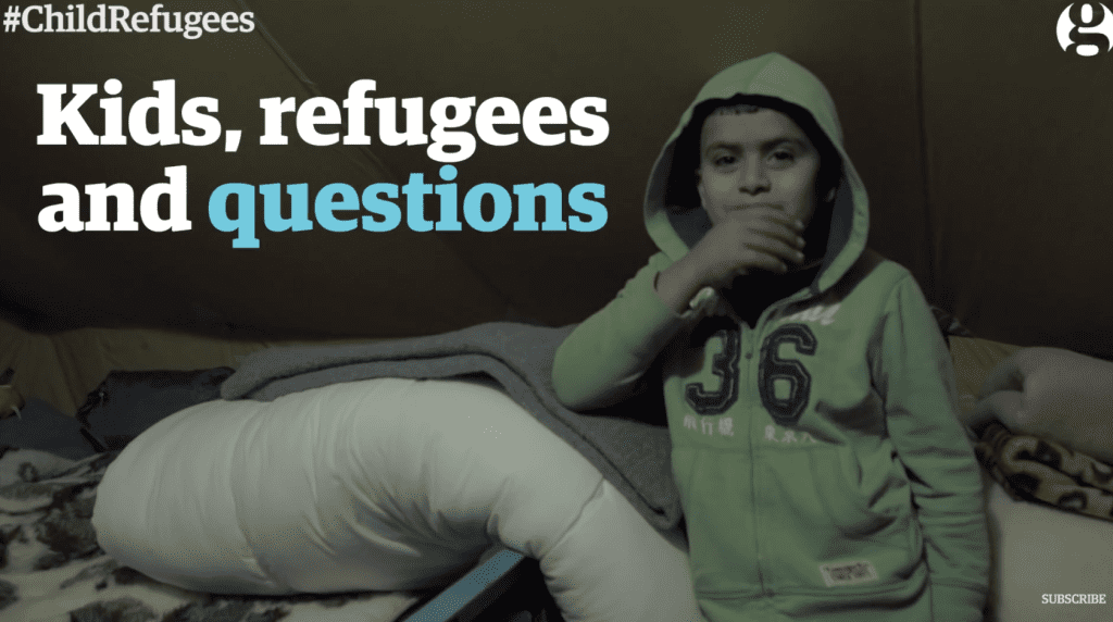 Screen Shot Kids, refugees, questions: “What is it like to have  no home?”