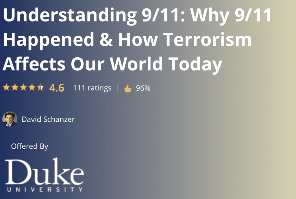 Screenshot Understanding 9/11: Why 9/11 happened & how terrorism affects our world  today