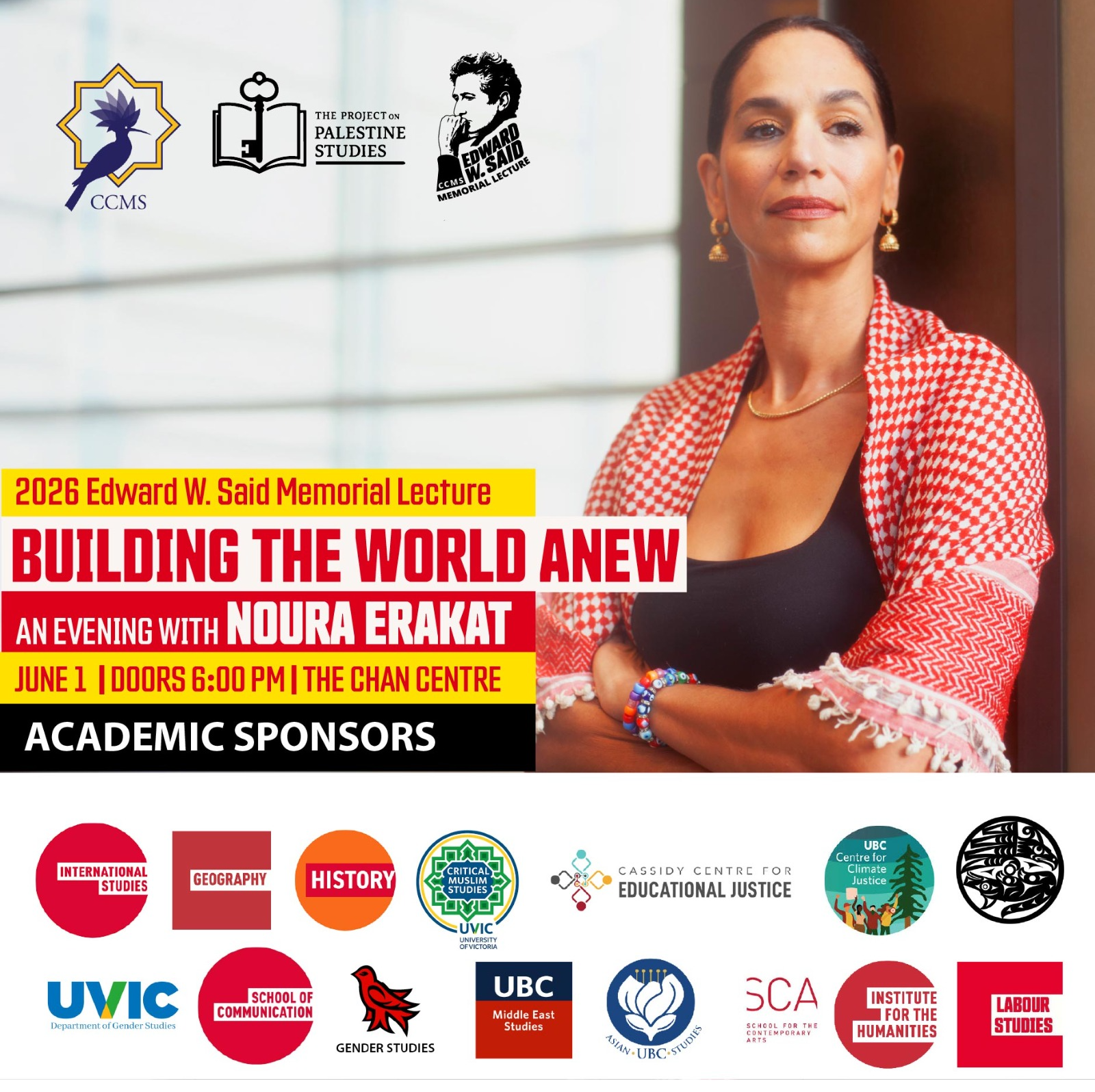 Event of Interest Coming Up on June 1 - Building the World Anew: An Evening with Noura Erakat